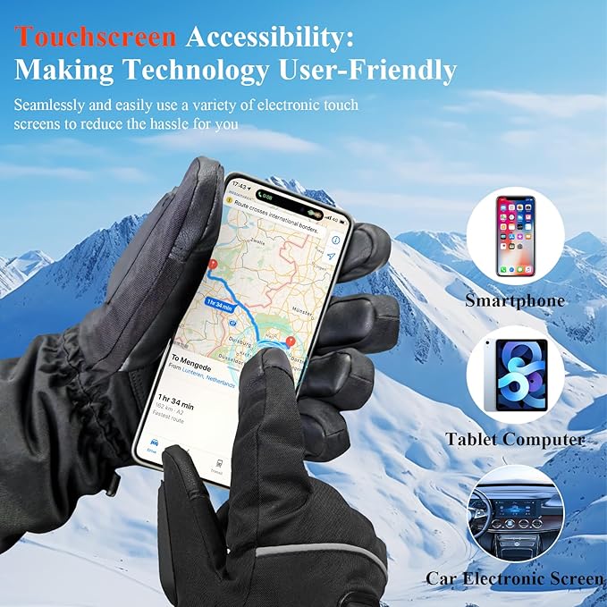 WarmGrip Ember-Flow Heated Winter Gloves