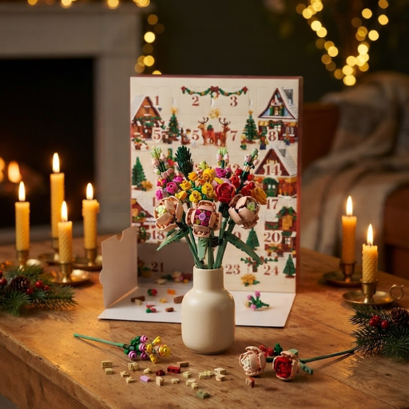 Bouwsteentjes Bloemen Adventkalender